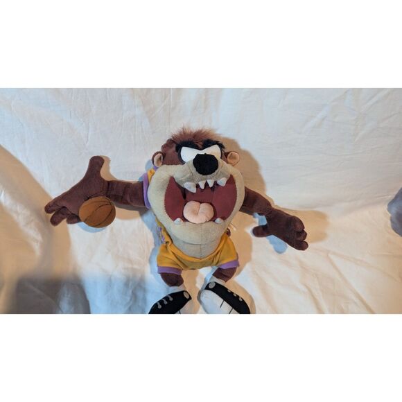 Taz Bad Boy Basketball Plush Stuffed Animal Looney Tunes Nanco - Picture 1 of 4